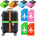 Weewooday 8 Pcs Luggage Straps Suitcase Tags Set by Weewooday