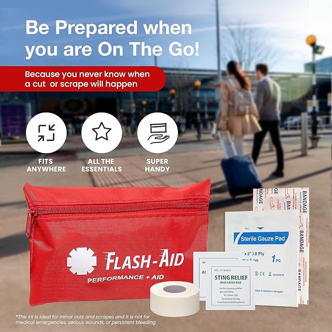 Bulk 240-Pack Mini First Aid Kits – Compact Travel IFAKs in Reusable Pouches – - Image 2