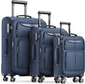 SHOWKOO Luggage Sets 3 Piece Softside Expandable Lightweight Durable Suitcase by SHOWKOO