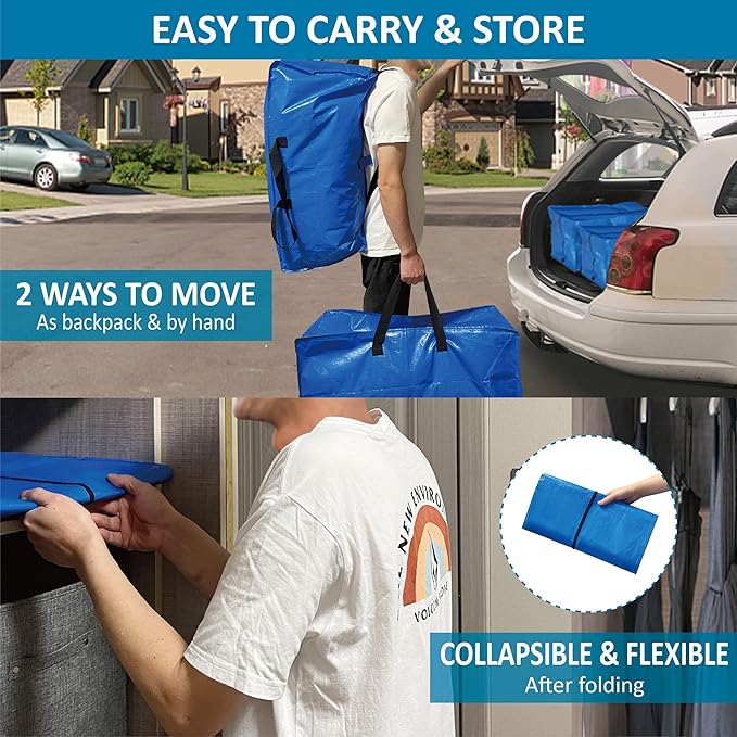 16 Pack Heavy Duty Extra Large Moving Bags - Image 6