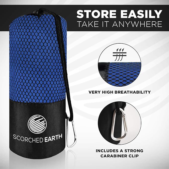 ScorchedEarth Microfiber Travel & Sports Towel Set - Image 5