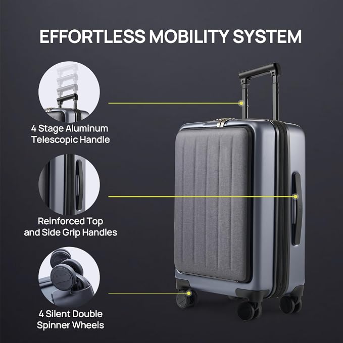 NINETYGO Carry on Luggage 22X14X9 Airline Approved - Image 5
