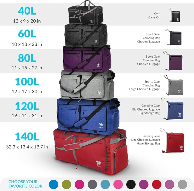 Bago Large Foldable Duffel Bags - Image 11