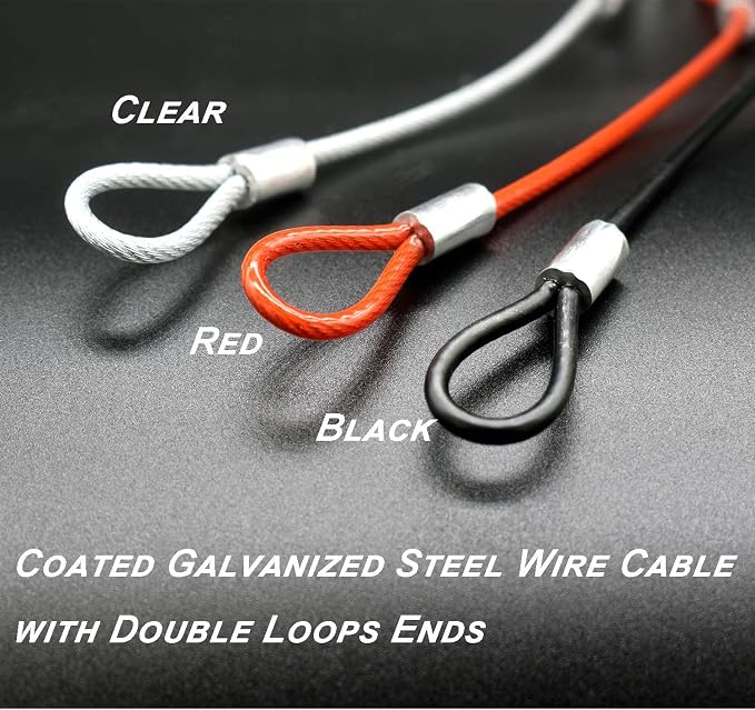 15 pcs 7.9 inch 3mm Thickness Stainless Steel Wire Cable - Image 4