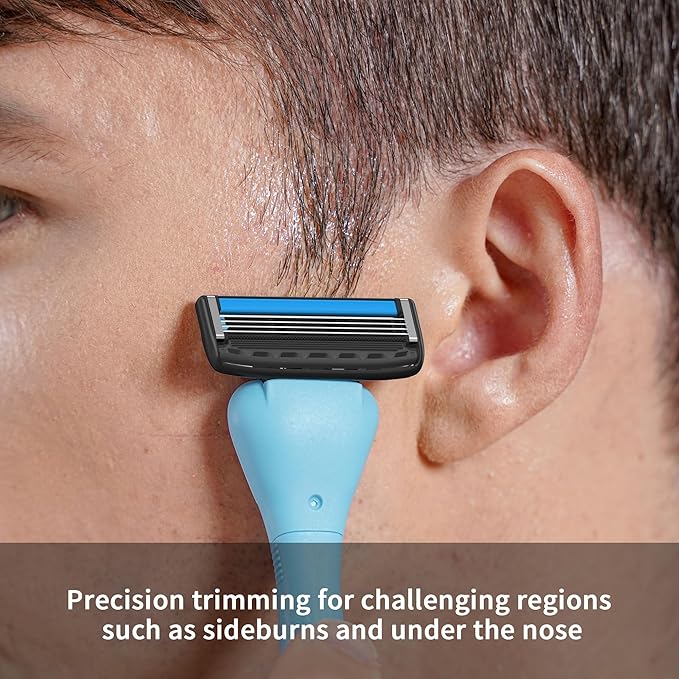 DORCO with Earth Razor with Pace 4 Pro Cartridges • Handle Made from Post - Image 4