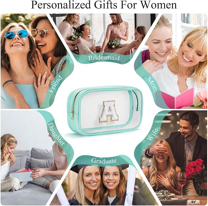 YOOLIFE Initial Make Up Bag Travel Toiletry Bag - Image 6