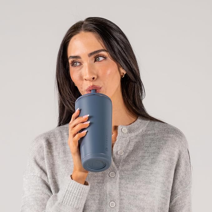 HydroJug Everyday Tumbler 20 oz – Ceramic-Lined Insulated Tumbler with Straw and Soft-Touch Lid, Cup Holder Friendly, Double-Wall Vacuum Insulation, Reusable Travel Cup – Cascade - Image 6