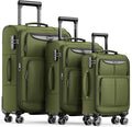 SHOWKOO Luggage Sets 3 Piece Softside Expandable Lightweight Durable Suitcase by SHOWKOO