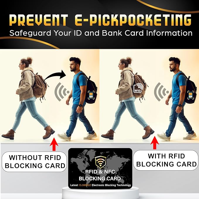 SaiTech IT 2 Pack RFID Blocking Card NFC Contactless Debit/Credit Card ATM - Image 4