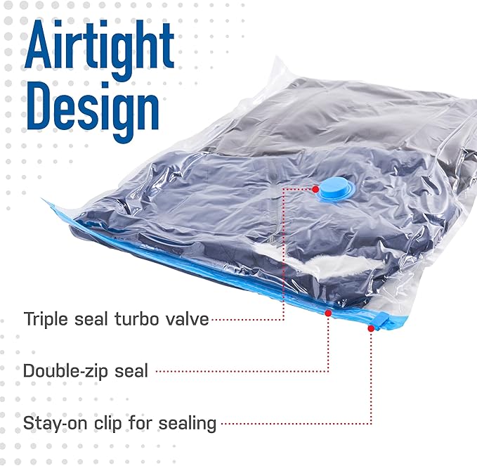 3 Pack Small Vacuum Storage Bags - Image 4