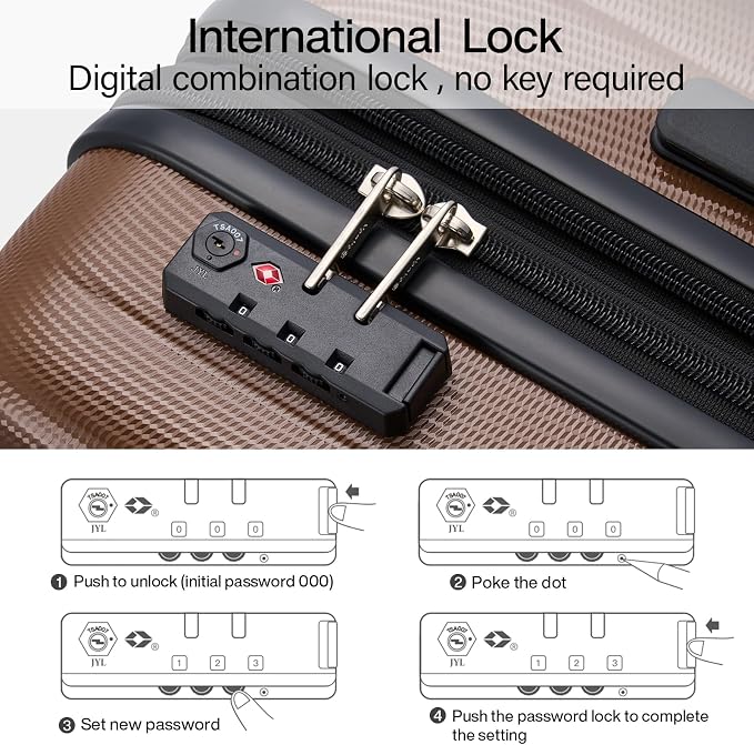 Hanke 20 Inch Expandable Carry on Luggage 22x14x9 Airline Approved Lightweight - Image 8