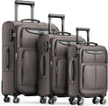 SHOWKOO Luggage Sets 3 Piece Softside Expandable Lightweight Durable Suitcase by SHOWKOO
