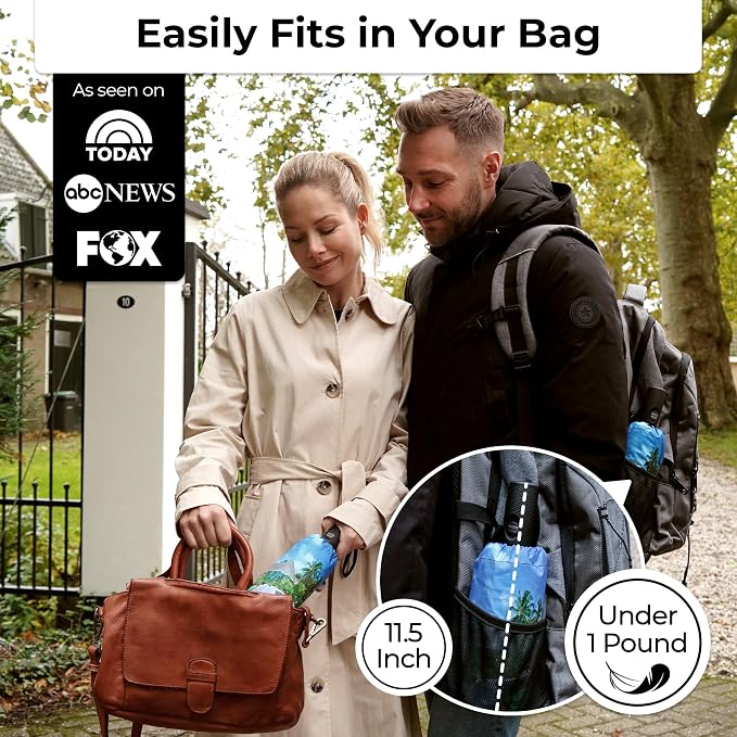 TUMELLA Strongest Windproof Travel Umbrella, Small Strong but Light Portable - Image 2