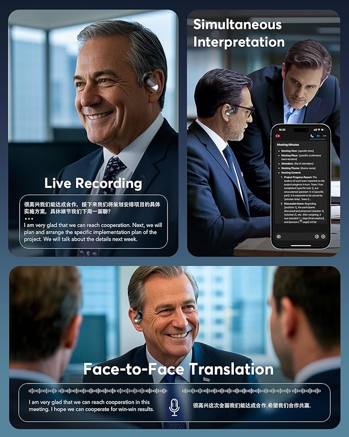 AI Translation Earbuds: Real-Time 144 Languages Translator Earphones, Audifonos - Image 4