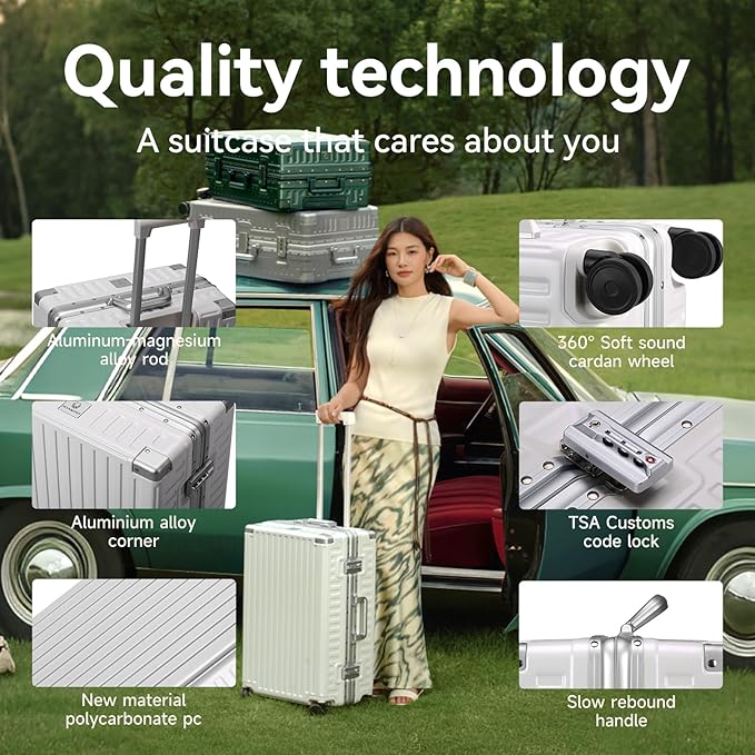 ROAMING Zipperless Luggage Airline Approved - Image 3