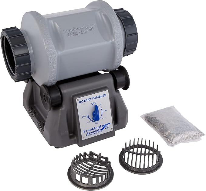 Frankford Arsenal Rotary Tumbler and Accessories with Media Separator, Cleaning Essentials, For Brass Cleaning, Reloading, and Gunsmithing by FrankfordArsenal
