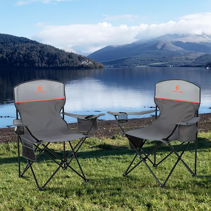 HIGH POINT SPORTS 2 Pack Portable Camping Chair - Image 2