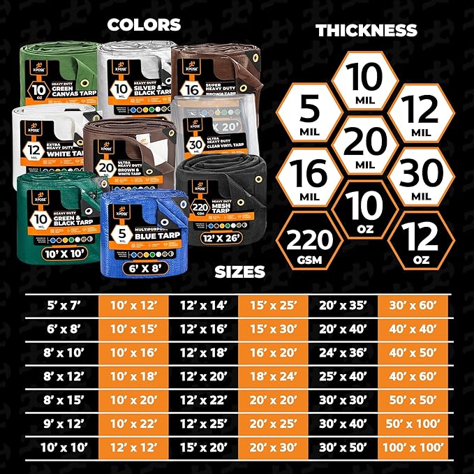 Better Blue Poly Tarp 25' x 40' - Image 8