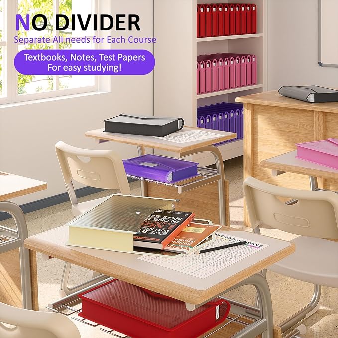 ThinkTex Plastic Expanding File Folder, Transparent Envelopes - Image 3