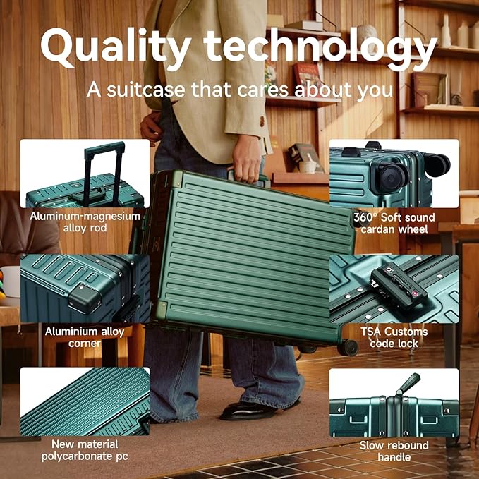 ROAMING Zipperless Luggage Airline Approved - Image 4
