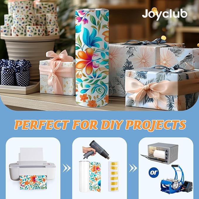 Joyclub Sublimation Tumblers 20 oz 10 Pack Flat Bottom Sublimation Blanks Bulk Stainless Steel Insulated Skinny Straight Cups with Lid and Straw, Gift Box - Image 5