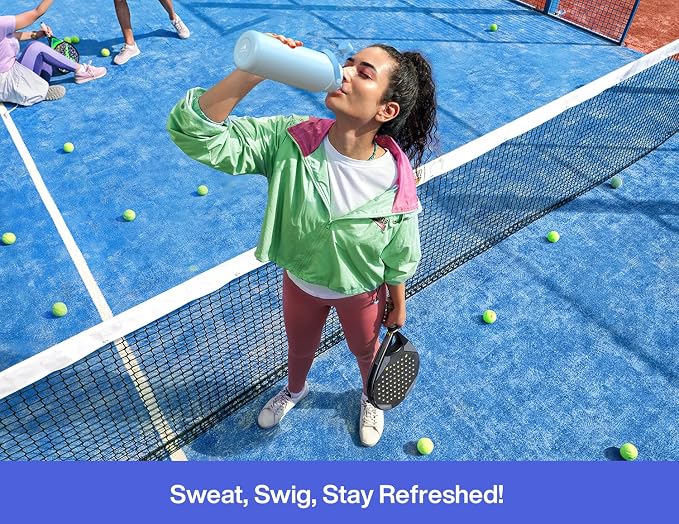 POWCAN 40 oz Insulated Water Bottle with 2-in-1 Straw and Spout Lid, Keep Cold 24H, Leak-Proof, BPA-Free, Double Wall Stainless Steel Water Bottle for Sports, Gym, Travel, and School (Lupine) - Image 7