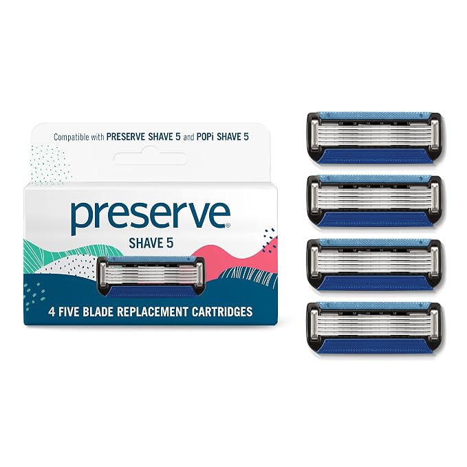 Preserve Shave 5 Razor Blades Refills by Preserve