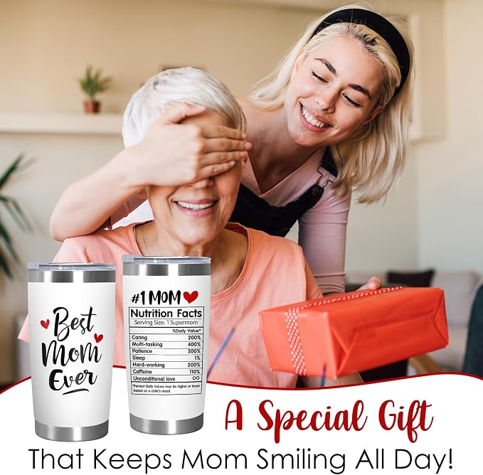 TEEZWONDER Mothers Day Gifts from Daughter Son - 20 oz Stainless Steel Insulated Coffee Tumbler with Lid - Birthday Gifts for Mom, Mothers in Law, Mama, Grandma, Tumblers for Women - Image 7