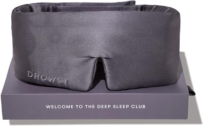 DROWSY Silk Sleep Mask. Face-Hugging, Padded Silk Cocoon by Drowsy