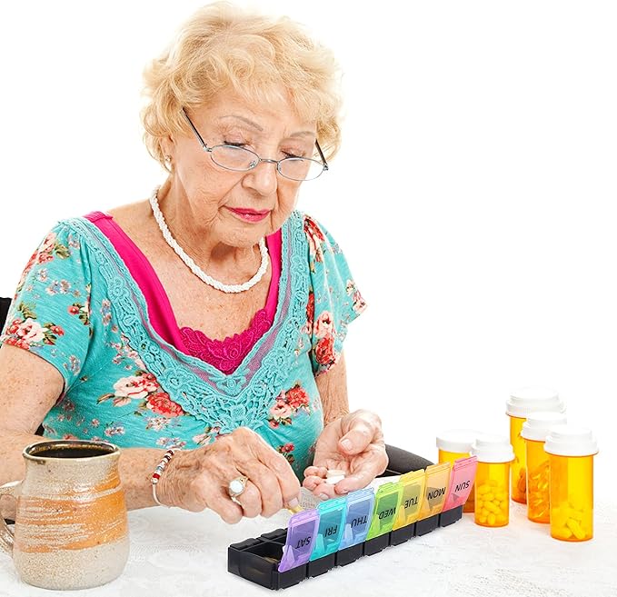 Fullicon Weekly Pill Box Organizer, 7 Day Tablet Boxes - Image 7
