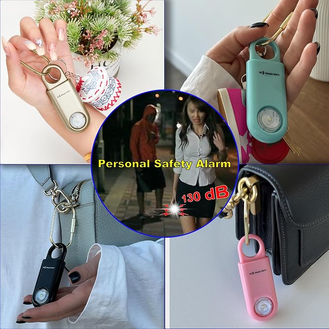 130dB Keychain Siren Strobe Light. Loud Sound Personal Safety Alarm - Image 2