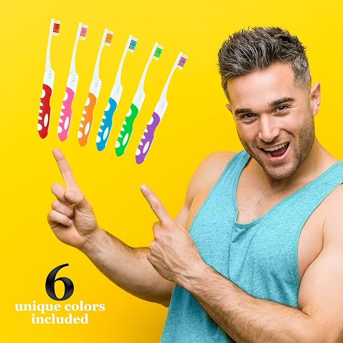 Lingito Travel Folding Toothbrush, Camping Toothbrush Bulk, Medium Bristle - Image 6
