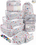 Veken 8 Set Packing Cubes for Travel Kids, Beach Vacation Essentials by Veken