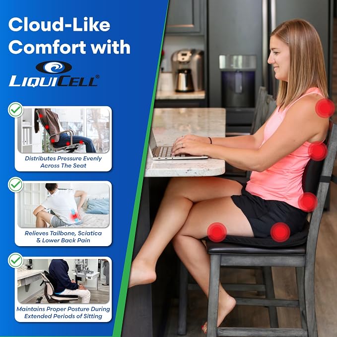 Original Seat Cushion with LiquiCell Technology – Tailbone, Hip & Lower Back - Image 2