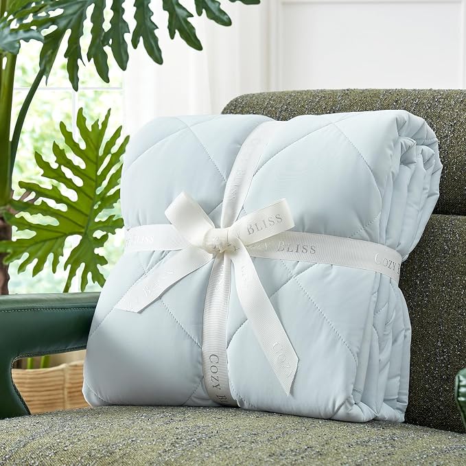 Cozy Bliss Cooling Blanket for Hot Sleepers, Q-Max 0.4 Cooling Comfort King Size - Image 6