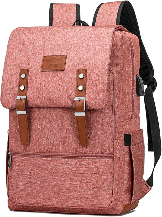 HFSX Vintage Backpack Men Women Business Travel Computer Backpack College by HFSX