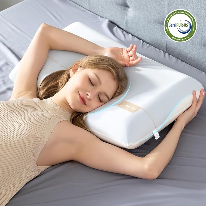 EGOHOME Cooling Memory Foam Pillow - Image 4