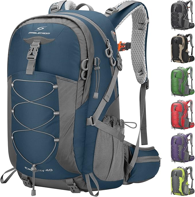Maelstrom Hiking Backpack, Camping Backpack, 40L Waterproof Hiking Daypack by Maelstrom