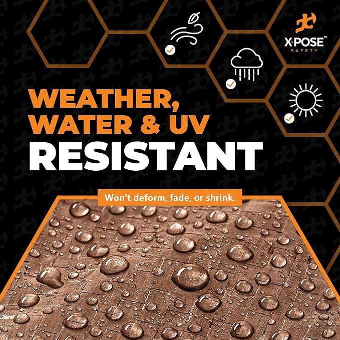 Multipurpose Protective Cover Brown Poly Tarp 20' x 25' - Image 4