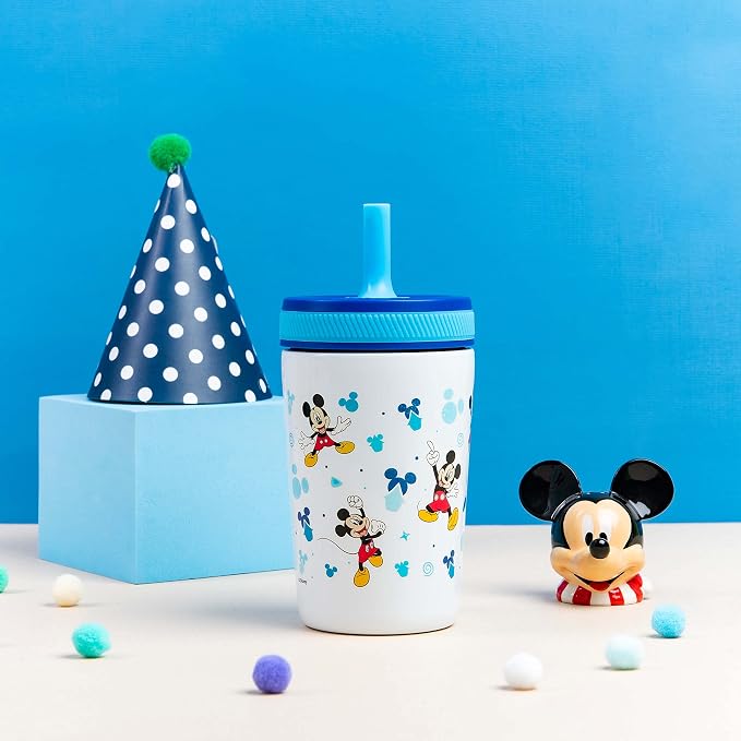Zak Designs Disney Kelso Toddler Cups For Travel or At Home, 12oz Vacuum Insulated Stainless Steel Sippy Cup With Leak-Proof Design is Perfect For Kids (Mickey Mouse) - Image 9