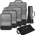 BAGAIL 4 Set/6 Set/8 Set Compression Packing Cubes Travel Accessories by BAGAIL