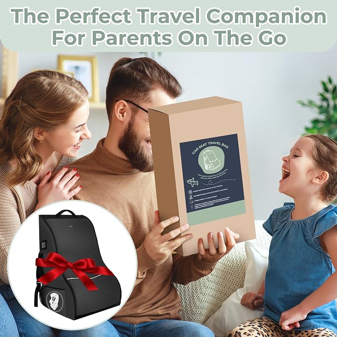 Padded Car Seat Travel Bag for Airplane – Waterproof Heavy Duty Carseat - Image 7