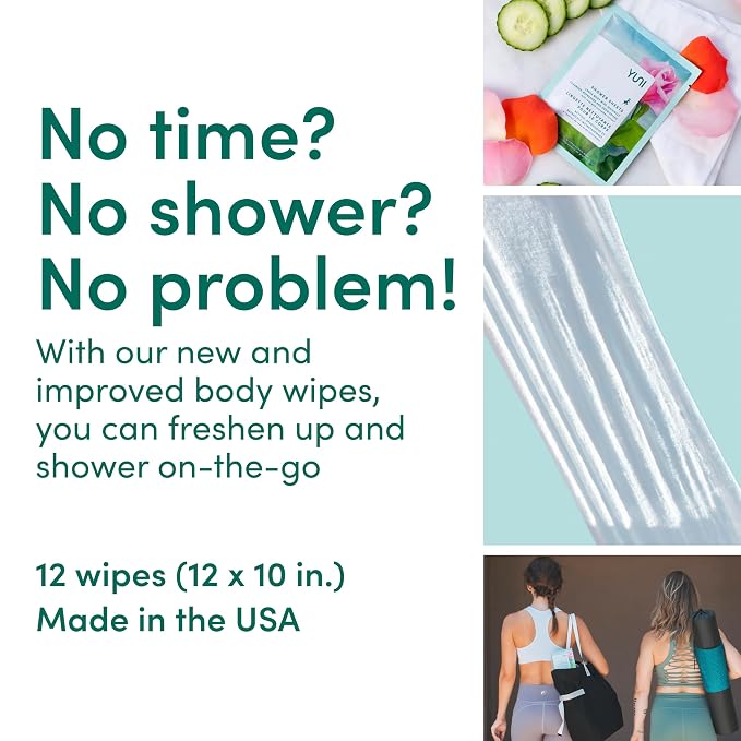YUNI Beauty Large Body Wipes Soft Moist Showerless Wipe, Cleanse & Deodorize - Image 3