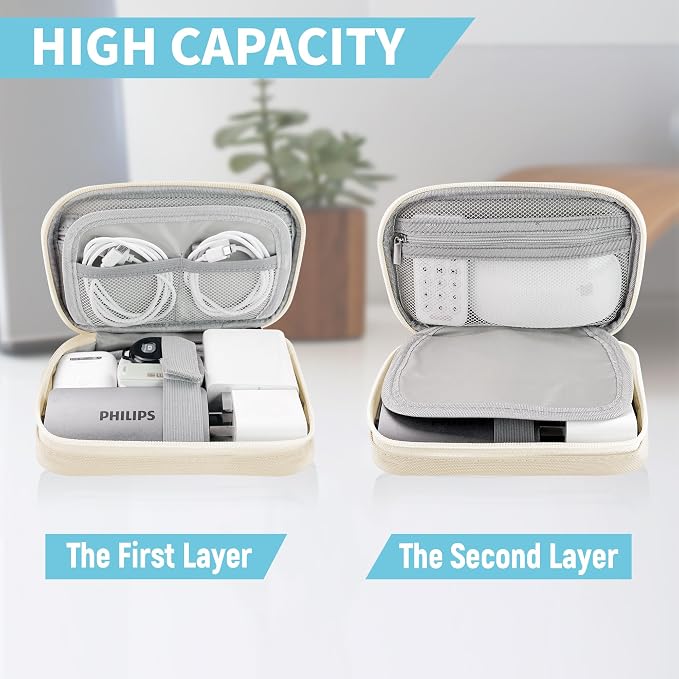 Electronics Travel Organizer, Portable Waterproof Electronic Travel Storage Bag - Image 6