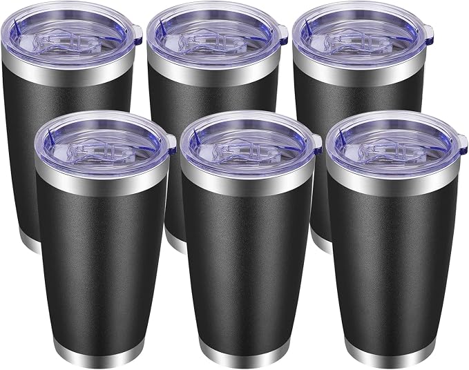 VEGOND 20oz Tumbler with Lid and Straw Stainless Steel Tumbler Cup Bulk Vacuum by VEGOND
