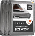 Tarps Heavy Duty Waterproof 6x8 Feet, 10Mil Multipurpose Tarp Cover by RAINDEWAY