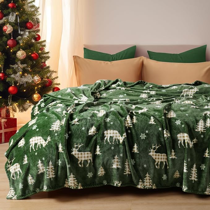 PHF Printed Fleece Blanket Queen Size, No Shed No Pilling Ultra Soft Plush Cozy - Image 2