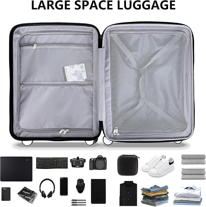 Luggage Sets 2 Piece, 20/28 Inch Lightweight Expandable PC Hardside Durable - Image 7