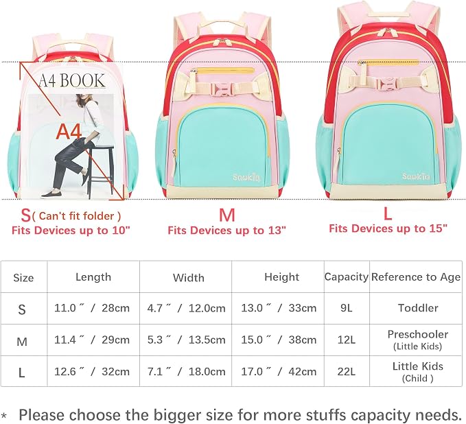 Lightweight Cute Kids Backpack for School Kindergarten Elementary Backpacks for - Image 4