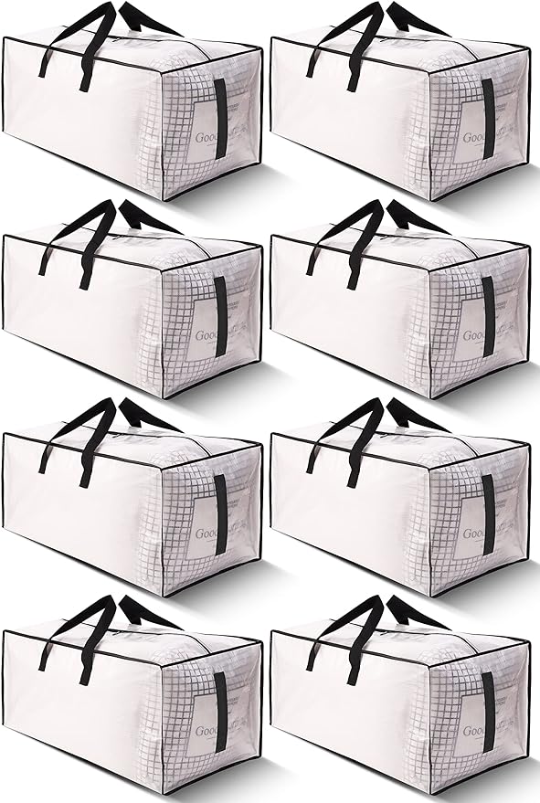 8 Pack Large Strong Moving Bags by HOMESURE